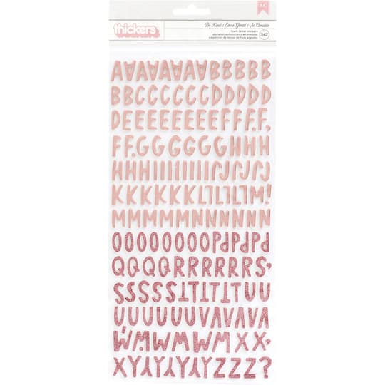 Thickers&#x2122; Be Kind Alphabet Blush Foam Stickers